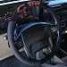Cincinnati Reds Black Poly Suede & Mesh Steering Wheel Cover