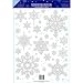 Fensterbilder Schneeflocken 30,5 x 45,7cm