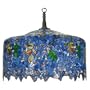 Meyda Tiffany 21936 Tiffany Wisteria - Five Light Pendant, Light Blue Finish