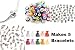 Nambeads © Charm Bracelet Gift Set 1- Makes 5 Complete bracelets. Includes 5 pandora style charn bracelets, 25 Murano glass beads, 10 Tibetan charms, 10 Tibetan Dangle charms, 5 Clip stops and 5 Organza gift bags. DIY bracelet set makes fine presents. We sell bulk packs ofcharms/beads..