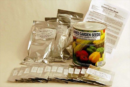 Food Storage Vegetable Garden Seed Kit - 1.4 Lb Assortment of Gardening Seeds - 16 Types of Non-Hybrid Seeds