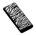 Black and White Zebra Durable Soft Rubber Silicone Skin Case for Apple iPod Shuffle 4th 3rd Generation