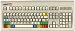 Large Print EasyType English Computer Keyboard - PS/2 Connector (small round)