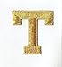 Alphabet Letter - T - Color Gold - 2