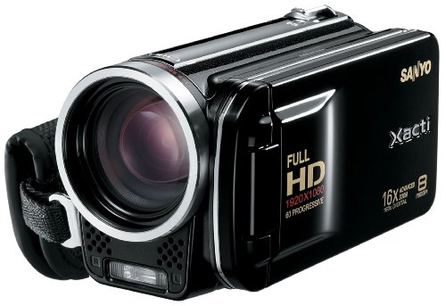 Sanyo VPC-FH1 HD 1080p Flash Memory Camcorder w/ 16x advance zoom (Black)