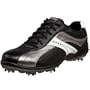 ECCO Men's Casual Cool Premier Golf Shoe,Black/Silver/White,41 EU (US Men's 7-7.5 M)