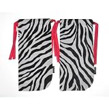 Shoe Tote Travel Bag in Zebra - 1 Pair of 7"x14 1/2"
