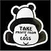 <STRONG>コトワザステッカー/パンダ《損して得とれ/TAKE</STRONG> <STRONG>PROFIT</STRONG> <STRONG>FROM</STRONG> <STRONG>A</STRONG> <STRONG>LOSS》防水加工</STRONG>