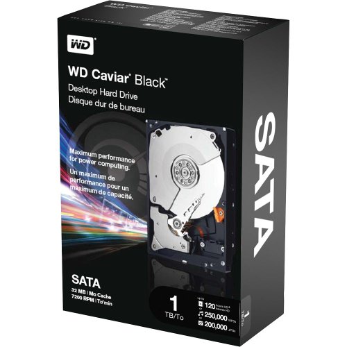 Western Digital Caviar Black 1 TB SATA II, 32 MB Cache, 7200 RPM, 3.5-Inch Internal Hard Drive WD10000LSRTL - Retail