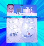 Cute 4 pcs Got Milk Blue Baby Boy Mittens Gift Set