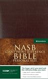 NIV Holy Bible Giant Print Reference Edition, Thumb Indexed, Black Leather-Look