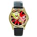 Round Gold Metal Watch of Spongebob Squarepants and Patrick Star Jumping (Sponge Bob Square Pants - Starfish)