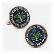 Hand Painted German Coin Cufflinks