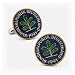 Hand Painted German Coin Cufflinks