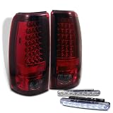 Eautolights Chevy Silverado 1500 2500 HD GMC Sierra Fleetside Full LED Tail Light Red Smoke with DRL 8 LED Fog Bumper Light Pair New Set 513z%2ByRELdL. SL160 Eautolights Chevy Silverado 1500 2500 HD GMC Sierra Fleetside Full LED Tail Light Red Smoke with DRL 8 LED Fog Bumper Light Pair New Set