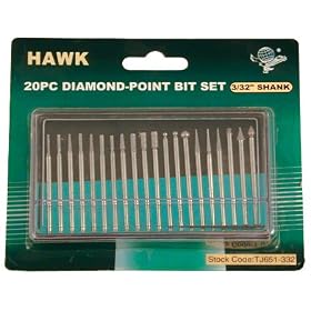 20PC DIAMOND POINT 3/32" SET:TJ03-65132