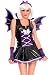 Music Legs Sexy Purple Vinyl Bat Costume Sexy Vinyl Vampire Bat Girl Adult Halloween Costume