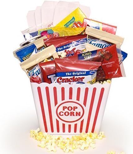 Ultimate Movie Night Gift Bundle, Popcorn, Candy, Cookies, Loads Of Goodies by Plenty For You