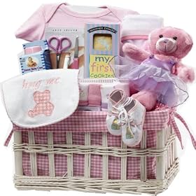 Sweet Baby Special Delivery Gift Basket - GIRL PINK