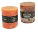 Scented Temptations Mottle Pillar Candle 9cm X 10cm – Mandarin & Mango (010960)