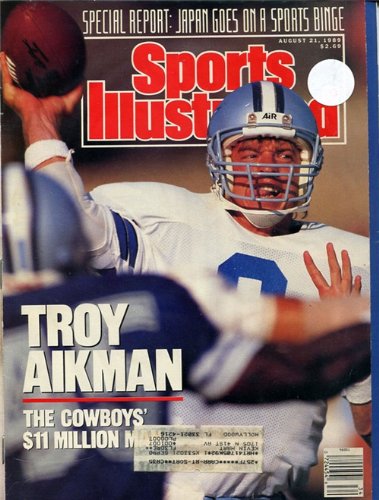 Troy Aikman Unsigned 1989 Sports Illustrated