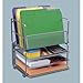 Seville Classics Office Desk Organizer, Platinum Mesh 6-Trays
