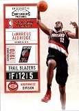 2010 11 Playoff Contenders Plates & Patches Basketball Card # 21 LaMarcus Aldridge Portland Trail Blazers In a Protective Screwdown Display Case!