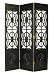 Gothic Flower Bomb Room Divider in Black