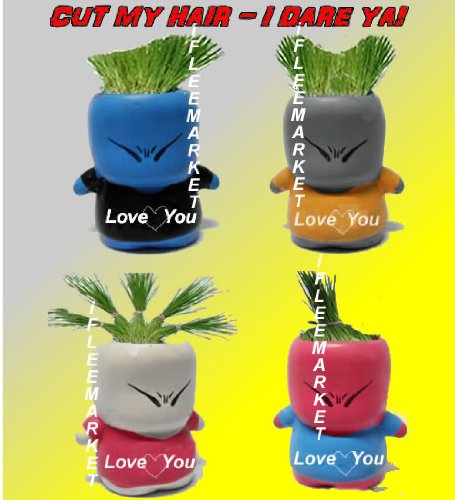 Grass Heads (TM); Cut my hair-I dare YA!(Red & White Color)