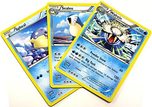 Pokemon X & Y Flashfire Walrein Single Card Evolution Set #24, 25 & 26