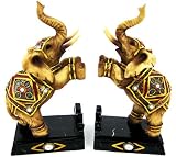Pair Of Rearing Elephant Bookends Book Ends