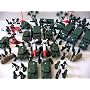 150pc Army Men Toy Soldiers Play Set with Jeeps Missiles Etc