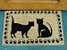 Printed Coco Coir Doormat Cat Design