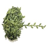 200M 人工フェイクファブリックつる葉ラタン ガーランドガーデンウェディングインテリア・レッド植物 グリーン