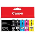 Canon PGI525 Black & CLI526 Cyan Magenta Yellow Black Ink Cartridge For iP4850 MG5150 MG5250 MG6150 MG8150 Printers in sealed foil packaging (no box)