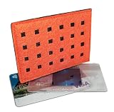 DataSafe Eco-friendly RFID Shielding Identity-theft Protection Credit Card Holder (orange/chocolate)