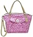 Coach Pink Leah Coated Canvas Signature Tote Style 13142