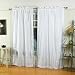White with Silver 84-inch Rod Pocket Sheer Sari Curtain Panel (India) - Pair