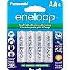 Panasonic BK-3MCCA4BA eneloop AA New 2100 Cycle Ni-MH Pre-Charged Rechargeable Batteries, 4 Pack