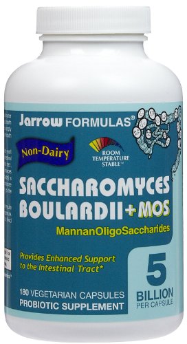 Jarrow Formulas Saccharomyces Boulardii + MOS VCaps, 180 ct