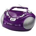 Karcher RR 5061 Stereo Radio (AM/FM-Radio, CD-/MP3-Player, SD-Kartenleser, USB 2.0) lila