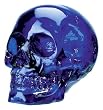Crystal Skulls - Blue Skull - Cold Cast Resin - 4.5" Height