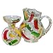 ArtisanStreet's 5-piece Margarita Set. Hand Painted with Colorful Chili Peppers. Made to Order.