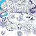 Winter Snowflakes Ceiling Decorating Kit 27pc