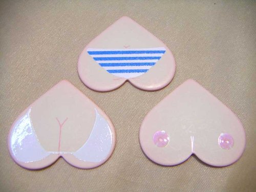 新品@ピック おっぱいピック おしりピック 各種3枚セット 滑り止め付 プレゼント 贈り物 H 乳 Cカップ Eカップ 水着 父の日