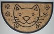 Kokos Fu�matte Fu�abtreter Bombay Motiv Katze 45x75 cm