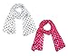 CTM Women's Satin Polka Dot Scarf