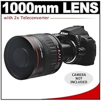 Vivitar 500mm f/6.3 Series 1 Multi-Coated Mirror Lens with 2x Teleconverter (=1000mm) for Nikon D40, D60, D90, D300, D300s, D3, D3x, D7000, D3000, D3100, D3s and D5000 Digital SLR Cameras