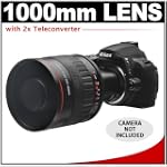 Vivitar 500mm f/6.3 Series 1 Multi-Coated Mirror Lens with 2x Teleconverter (=1000mm) for Nikon D40, D60, D90, D300, D300s, D3, D3x, D7000, D3000, D3100, D3s & D5000 Digital SLR Cameras
