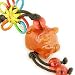 Money Talisman Natural Agate Pig Cell Phone Charm